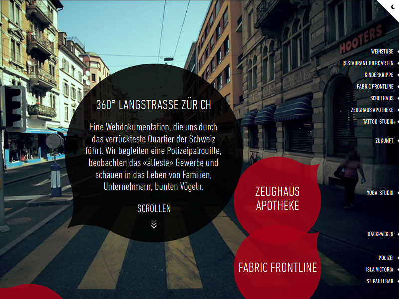 Screenshot: 360langstrasse.sf.tv