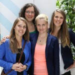 v.l. Vera Freitag, Ruth Krause, AntjeBinder und Greta Hamann von Plan B Foto: Grimme-Institut/Arkadiusz