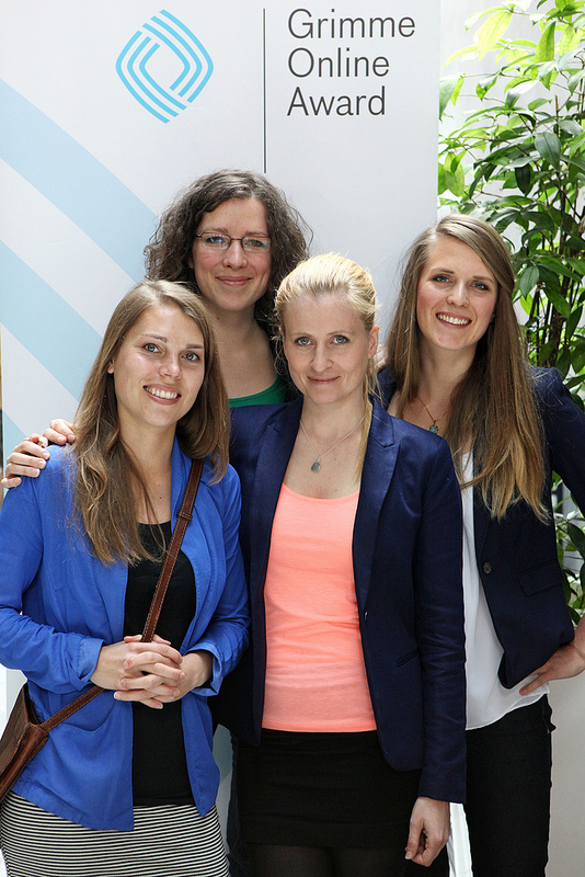 v.l. Vera Freitag, Ruth Krause, AntjeBinder und Greta Hamann von Plan B Foto: Grimme-Institut/Arkadiusz