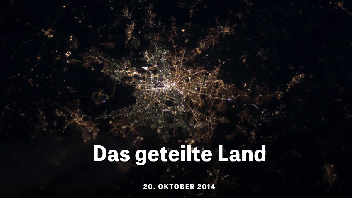 Screenshot von "Das geteilte Land" von Zeit Online.