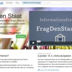 Screenshot "FragDenStaat.de"