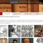 Screenshot "Das Reformationsportal"