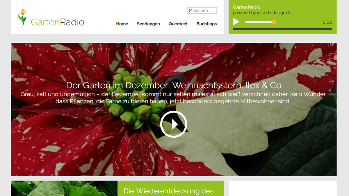 Screenshot "GartenRadio"