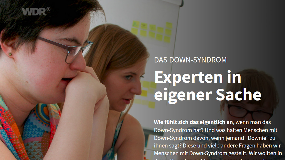 Screenshot "Down-Syndrom ist keine Krankheit"