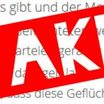 "Fake"-Stempel auf Schrift. Montage: Grimme-Institut