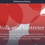 Screenshot: Website "Volk und Vertreter"