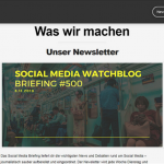 Screenshot "Social Media Watchblog"