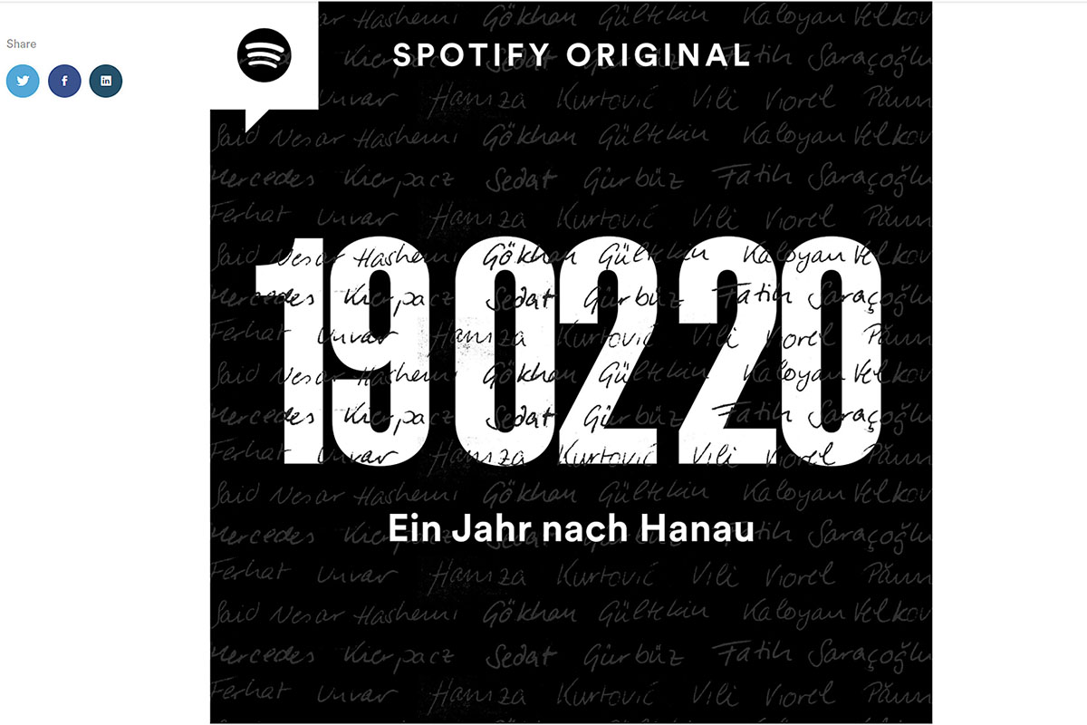 Screenshot "190220 - Ein Jahr nach Hanau"