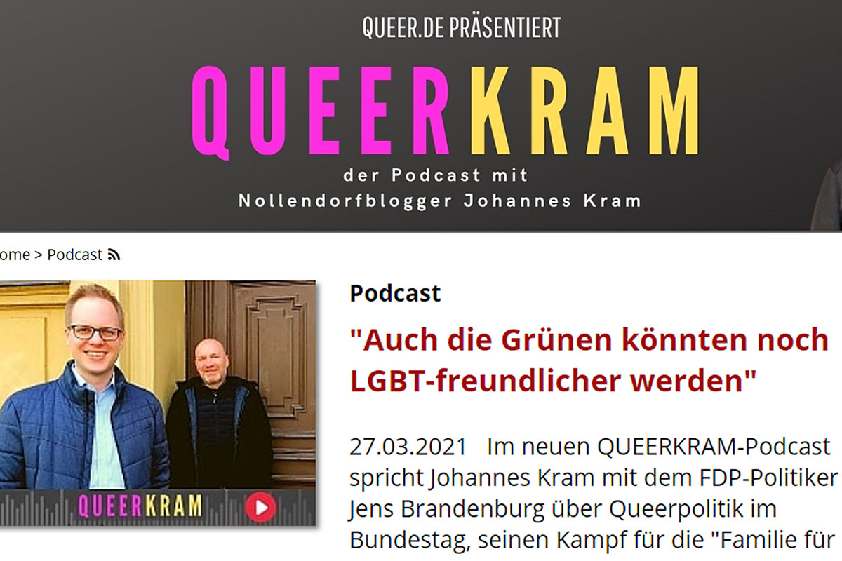 Screenshot "Queerkram"