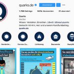 Screenshot "Quarks auf Instagram"