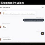 Website des Chat-Bots "Salonzeit".