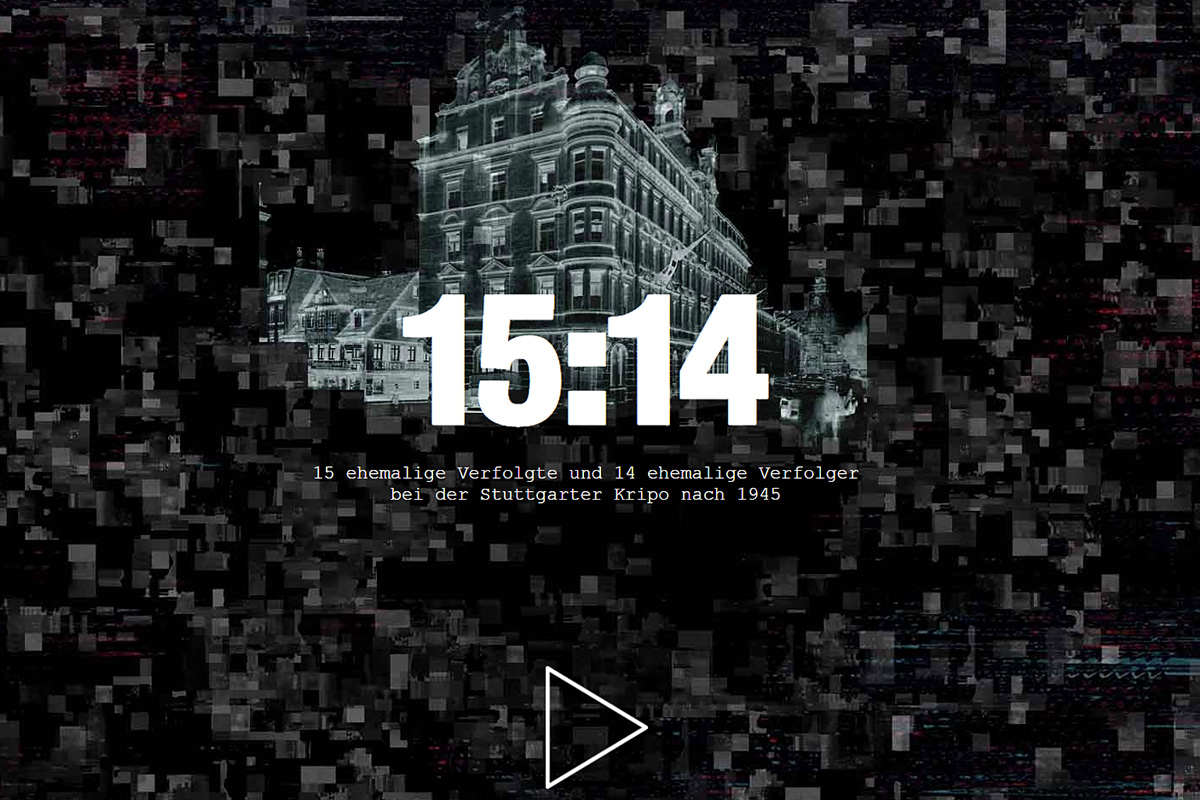 Screenshot "15:14 bei der Stuttgarter Kripo nach 1945"