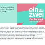 Screenshot "einbiszwei – Der Podcast über sexuelle Gewalt"