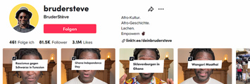 Screenshot des TikTok-Kanals “DeinBruderStève”