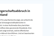 Screenshot “Schwangerschaftsabbruch in Deutschland”