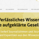 Screenshot der Website des Science Media Center