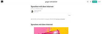 Screenshot des Newsletters „AI, Media und die Zukunft“ vom