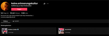 Screenshot des TikTok-Kanals "keine.erinnerungskultur