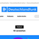 Screenshot der DLF-Website zum Podcast "KI verstehen"