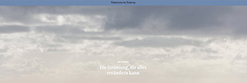 Screenshot der SZ-Seite "Die Strömung, die alles verändern kann"