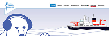 Screenshot der Website zum Polar-Podcats