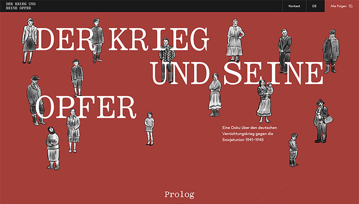 Screenshot der Website 